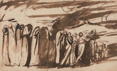A Procession of the Damned - Study for the Damned in Dante